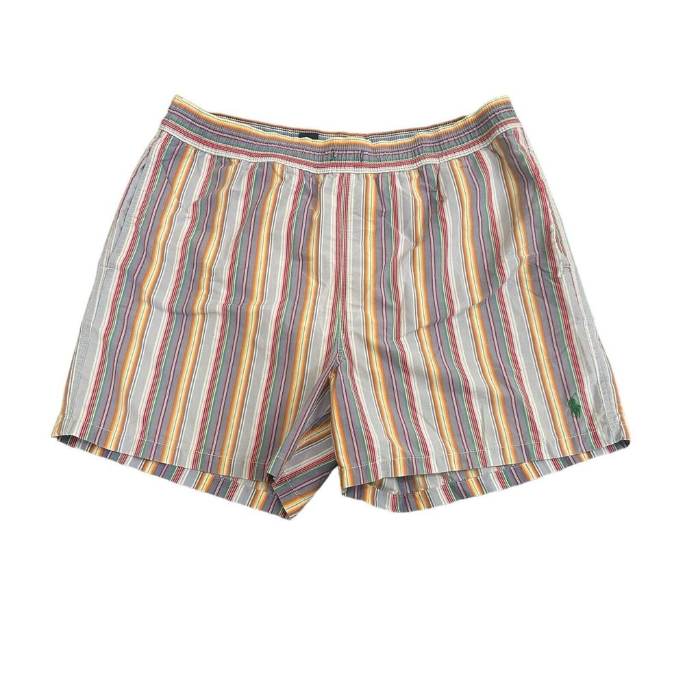 Vintage polo ralph lauren swim wear shorts plaid lined Men’s XL No Drawstring